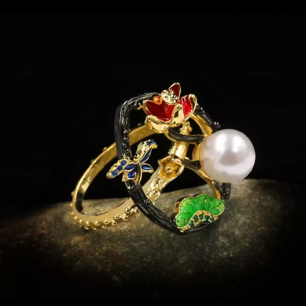 ☘️GP 925 Sterling Silver Gemstone Ring